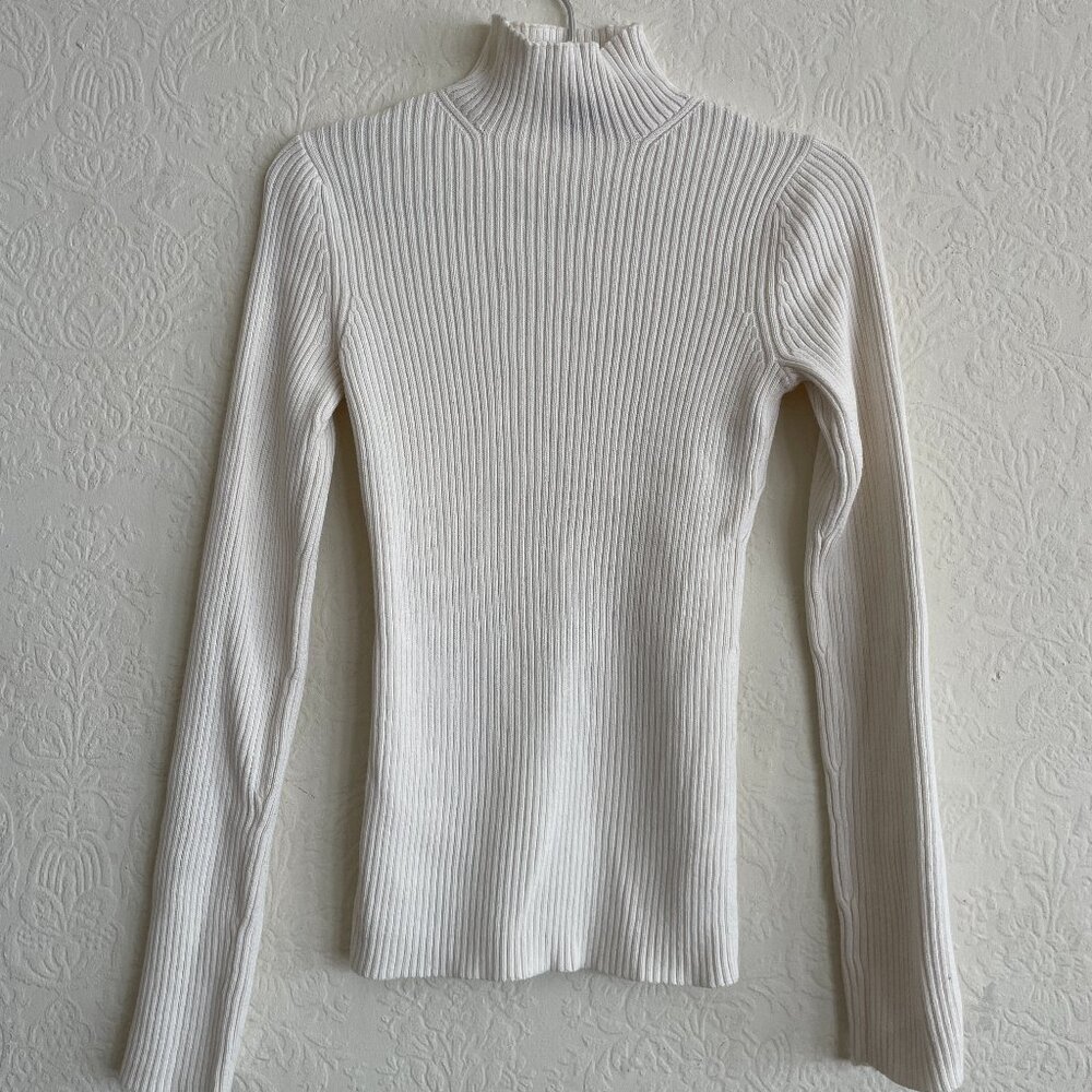 Vintage cream white Gap mockneck sweater small